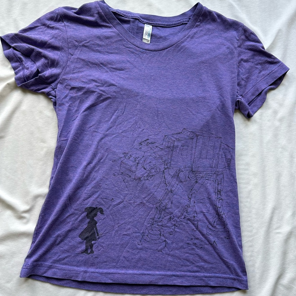 Purple Star Wars tee